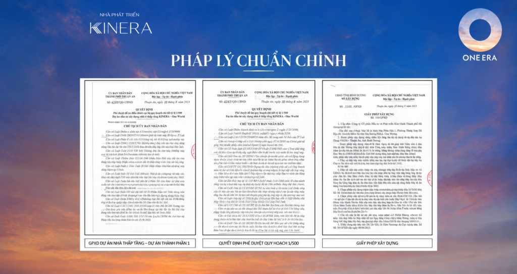 Pháp lý dự án khu đô thị One Era
