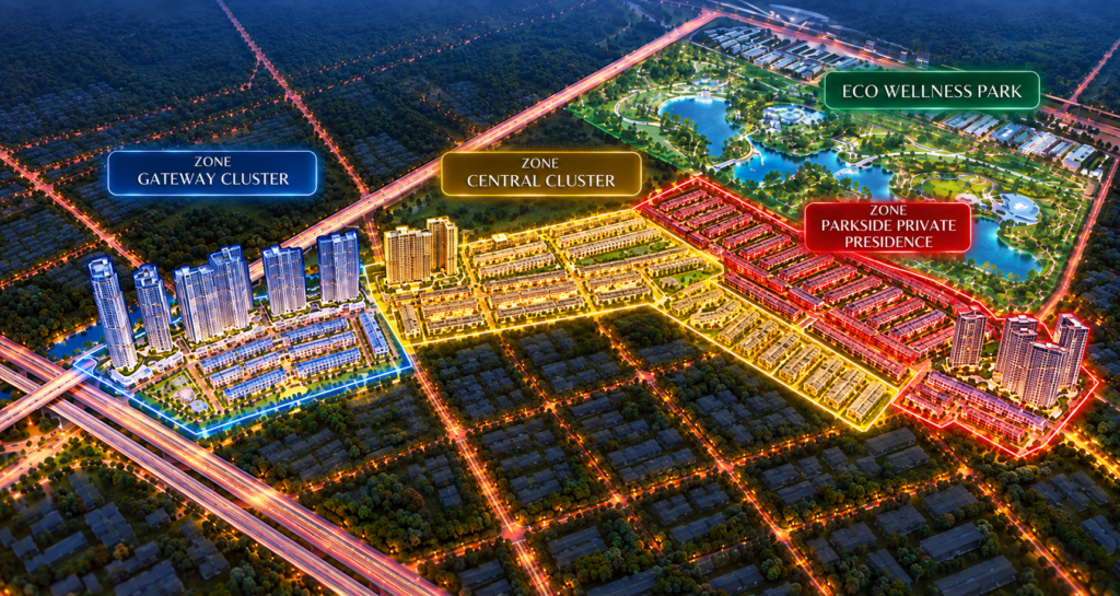 Mặt bằng phân khu tổng thể các phân khu One Era